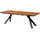 MASSIVMOEBEL24.DE Baumtisch 220 x 76 x 100 cm natur lackiert/anthrazit matt