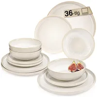 sänger Korfu Tafelservice 36-tlg. creme/sandige Maserung