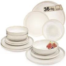 sänger Korfu Tafelservice 36-tlg. creme/sandige Maserung