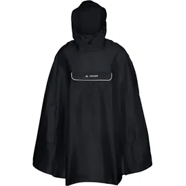Vaude Valdipino Poncho Unisex Schwarz S
