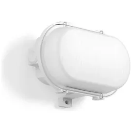 RZB LED Wandleuchte Oval Kunststoff 6W inkl. Bewegungsmelder grau