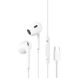 BONBELONG Kopfhörer USB Typ C, In-Ear mit Mikrofon (Hi-Res) und Lautstärkeregler für 5/4/3/2 und andere Typ-C-Schnittstellengeräte