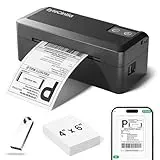 ByteCintia Bluetooth Etikettendrucker, DHL Thermodrucker 4x6 Ettikettendrucķer, Ettikettendrucķer Label Printer für iOS, Android, Windows & Mac, Kompatibel mit Shopify, Amazon, Royal Mail, Ebay, USPS