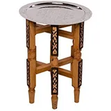 Marrakesch Orient & Mediterran Interior Orient Tisch Iman - Silberfarbig, 40cm