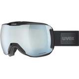 Uvex downhill 2100 CV planet - Skibrille für Damen und Herren - konstraststeigernd - beschlagfrei - black/white-green - one size