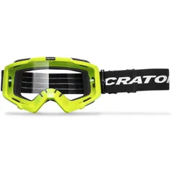 Cratoni MTB Brille C-Dirttrack lime glanz Scheibe transparent