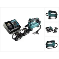 Makita DMP 180 RG Akku Kompressor 18 V 8,3 bar + 2x Akku 6,0 Ah + Ladegerät