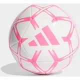 adidas unisex Starlancer Club Ball Recreation Ball, White/solar pink, 5,
