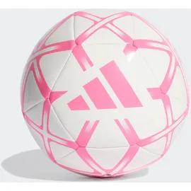 adidas unisex Starlancer Club Ball Recreation Ball, White/solar pink, 5,