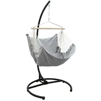 AMANKA XL Hängesessel mit Gestell in grau - Gr.: