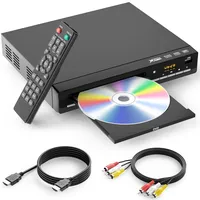 DVD-Player für Fernseher mit HDMI, DVD-Player für alle Regionen, CD-Player für Heim-Stereoanlage, inklusive HDMI- und Cinch-Kabel – perfekt für Home Entertainment