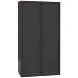 Bisley Rollladenschrank Rollladenschrank EuroTambour in Schwarz - Maße: H 198 x B 100 x T 43 cm schwarz