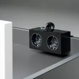Neoro Möbeldoppelsteckdose mit Klemmbefestigung BT013 12 x 6