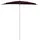 furnicato Halb-Sonnenschirm 180 x 90 cm Rot
