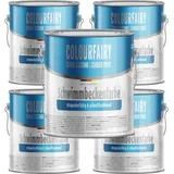 Colourfairy Schwimmbeckenfarbe 5x2,5 Liter Poolblau RAL5021 Poolfarbe Betonfarbe