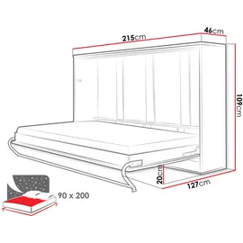 Mirjan24 Concept Pro II Horizontal 90 x 200 cm Grau