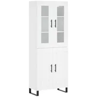VidaXL Highboard Weiß 69,5x34x180 cm Holzwerkstoff
