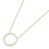 Luigi Merano Collier Mittelteil Ring mit Zirkonia Gold 375