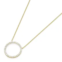 Luigi Merano Collier Mittelteil Ring mit Zirkonia Gold 375