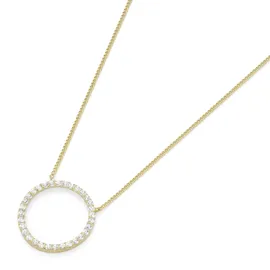 Luigi Merano Collier Mittelteil Ring mit Zirkonia Gold 375