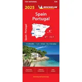 Travel House Media Spain & Portugal 2025 - Michelin National Map 734