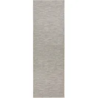 HANSE HOME Nature 400«, rechteckig, 5 mm, Höhe, Flachgewebe, In- & Outdoor, Rutschfest, Flur, Garten, Terrasse, Badezimmer – Creme Grau, 80x150cm