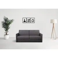 PLACES OF STYLE Schlafsofa »GOLDPOINT 182cm, Dauerschläfer, Liegefläche 140/200 cm, 3-Sitzer mit Bettfunktion, Bonell-Federkernmatratze