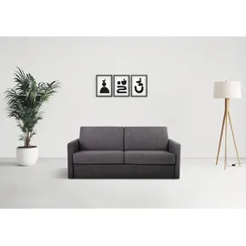 PLACES OF STYLE Schlafsofa »GOLDPOINT 182cm, Dauerschläfer, Liegefläche 140/200 cm, 3-Sitzer mit Bettfunktion, Bonell-Federkernmatratze