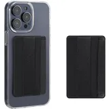 kwmobile Stick-on Kartenhalter für Smartphones schwarz 2er Set