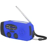 Kurbelradio, Solar Radio Emergency Radio, Notfall Radio Hand Crank Solar Radio Multifunktionales Notfallradio LED Radio mit Taschenlampe für Outdoor Camping 12.8 x 6 x 4.5 cm