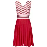 LASCANA Sommerkleid Rot/Weiß Gestreift 44