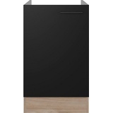 Flex-Well Spülenschrank »Capri«, 1 St., (B x H x T) 50 x 82 x 57 cm, ohne Arbeitsplatte schwarz