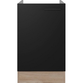 Flex-Well Spülenschrank »Capri«, (1 St.), (B x H x T) 50 x 82 x 57 cm, ohne Arbeitsplatte, schwarz