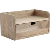 FineBuy Nachtschrank FB117148 45 x 30 x 0 cm Braun