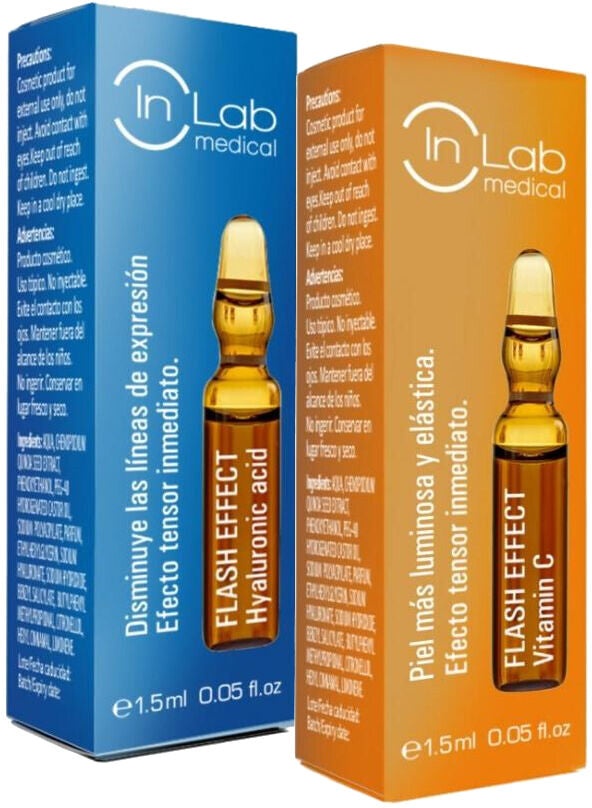 Ampullen Inlab Flash Effect Duo Hyaluronsäure Vitamin C 15 ml (2 x 1,5 ml)