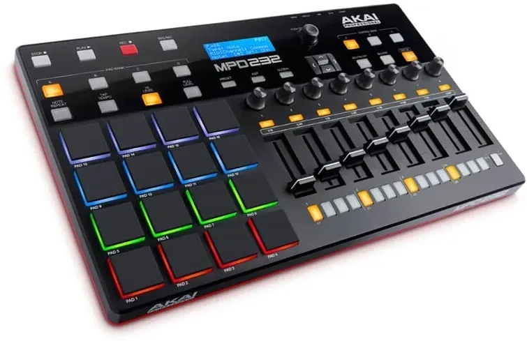 Akai MPD232 Pad-Controller 16 RGB MPC Pads mit 4 Bänken