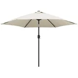 vidaXL Sonnenschirm Ø 300 cm sandweiß