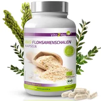 Vita2you Bio Flohsamenschalen Kapseln - 360 Kapseln - 750mg