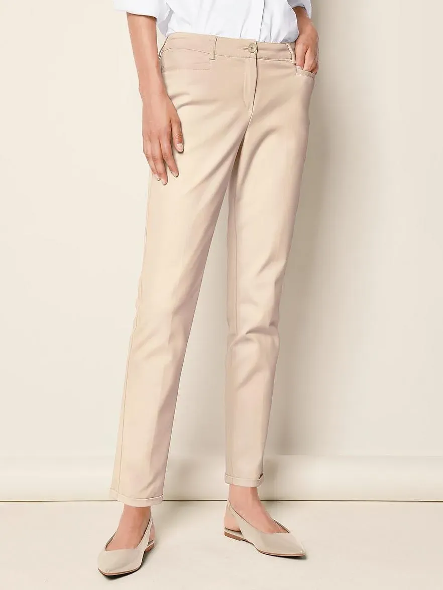 Knöchellange Hose Fadenmeister Berlin beige, 40