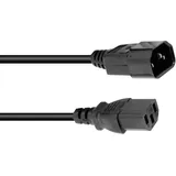 Omnitronic Kaltgeräte Verlängerung 3x1,0 3m sw