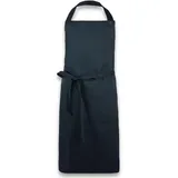 ZOLLNER Kochschürze Paolo, Latzschürze, Unisex, 100x75cm, schwarz
