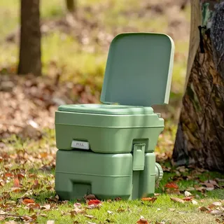 Costway 20L + 12L Campingtoilette mit abnehmbarem Abwassertank