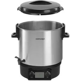 Concept ZH0040 Einkochtopf 27 l Edelstahl/schwarz