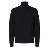 Selected Rollkragenpullover Blau L