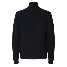 Selected Rollkragenpullover Blau L