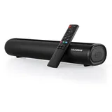 TKMARS Soundbar Für TV Geräte Mini Soundbar TV mit 2.0-KanäLen, 5.0-Lautsprechern, 3 Equalizer-Modi, Kabelloser 30-W-Bluetooth-Soundbar Für Optischen/Auxionalen/USB-Anschluss/Bluetooth/AUX/HDIM