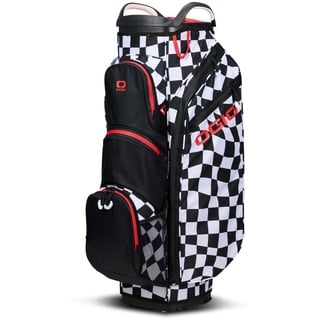 Ogio All Elements Silencer Waterproof Cart Bag, Warped Checkers