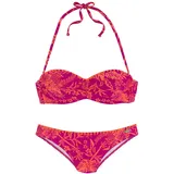 VENICE BEACH Bügel-Bandeau-Bikini Damen Mehrfarbig 38 Cup A