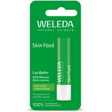 Weleda Bio Skin Food Lip Balm Lippenpflege – Naturkosmetik Lippenbalsam mit Kakaobutter & Candelilla"wachs für geschmeidig weiche Lippen – Lippenstift Soforthilfe bei trockenen Lippen (vegan, 4,8g)