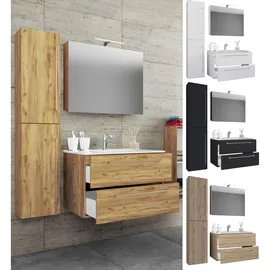 VCM Badmöbel-Set Badinos 4-tlg. Weiß